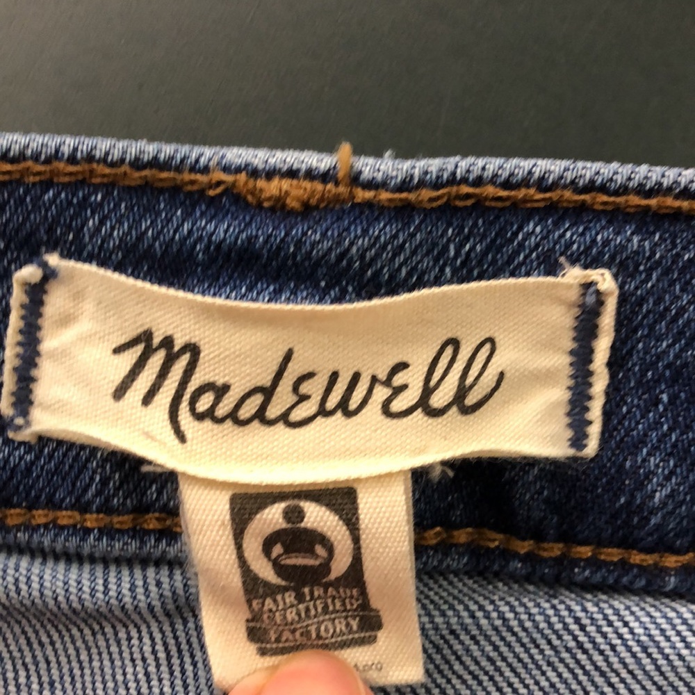 Madewell Slim Demi Boot High Rise Jeans, Size 26, Blue - Picture 6 of 8